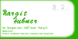 margit hubner business card